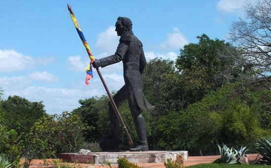 Szegény Bolívar a veszélyzónában lobogtatja zászlóját