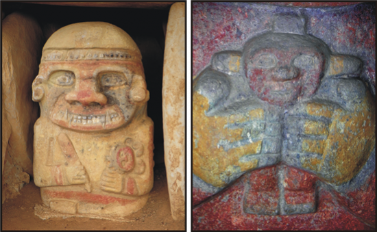 A sámán és az áldozati gyermek... a legszebb szobrok San Agustínban