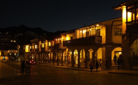 A Plaza de Armas éjszaka