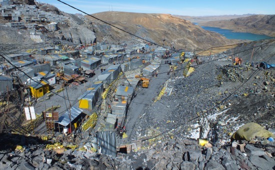 A bányák felülnézetből