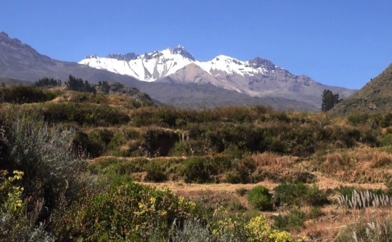 A Hualca Hualca 6025 méteres csúcsa a cabanák szent hegye