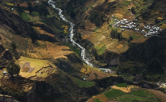 A Cotahuasi-kanyon mélyén apró falvak sorakoznak