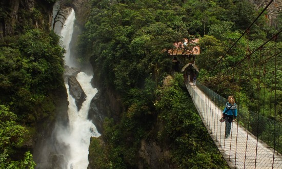 Ecuador talán legszebb vízesése az Ördög üstje