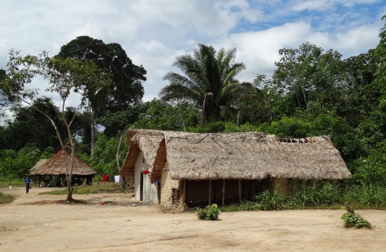 Sanema házak El Palmar faluban
