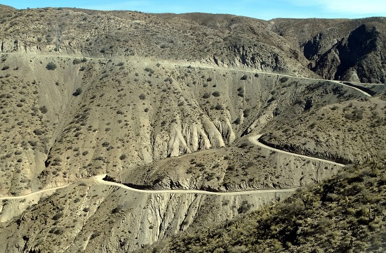 A Tupiza és Tarija között vezető főútvonal