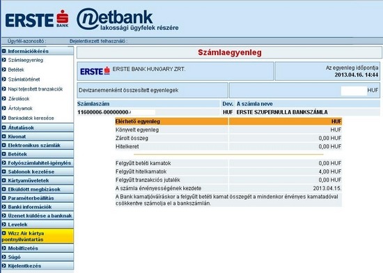 Erste Bank internetbank