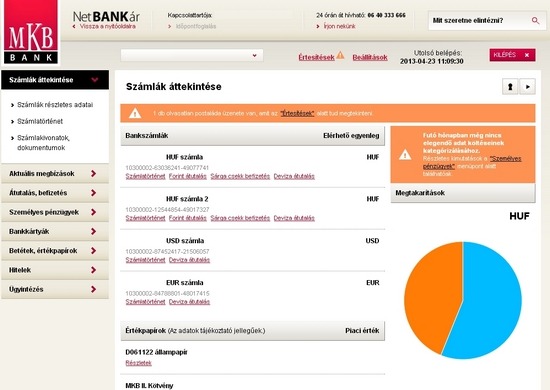 MKB Bank internetbank
