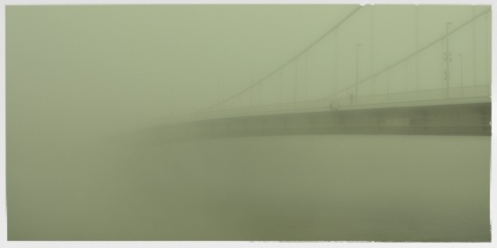 erzsébet híd köd