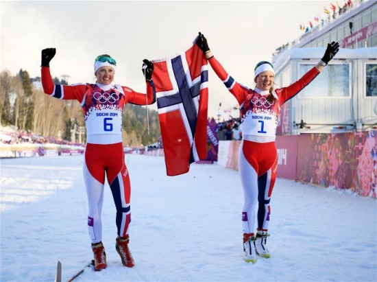 Sochi 2014 Day 5 - Cross Country Ladies Sprint Free Finals