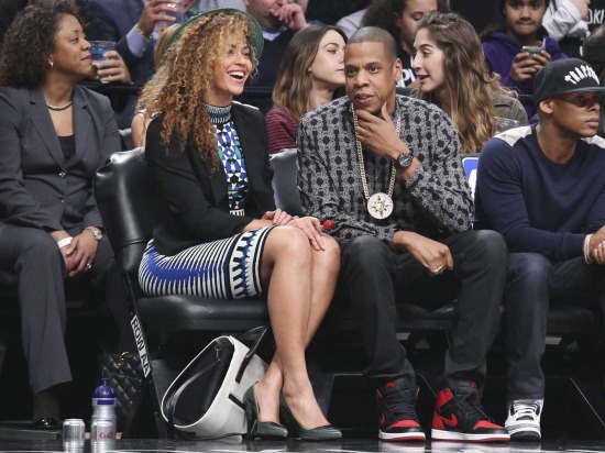 Beyonce Knowles - Brooklyn Nets Basketball Game in NY 03