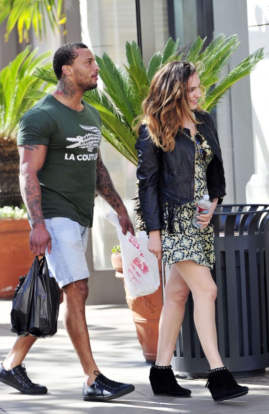 Kelly Brook at The Grove in LA