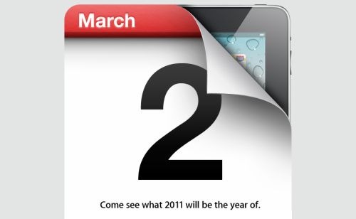 Apple iPad 2 bemutató meghívó